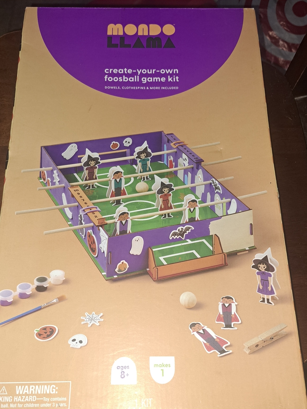 Purple Create-Your-Own‎ Foosball Game Kit